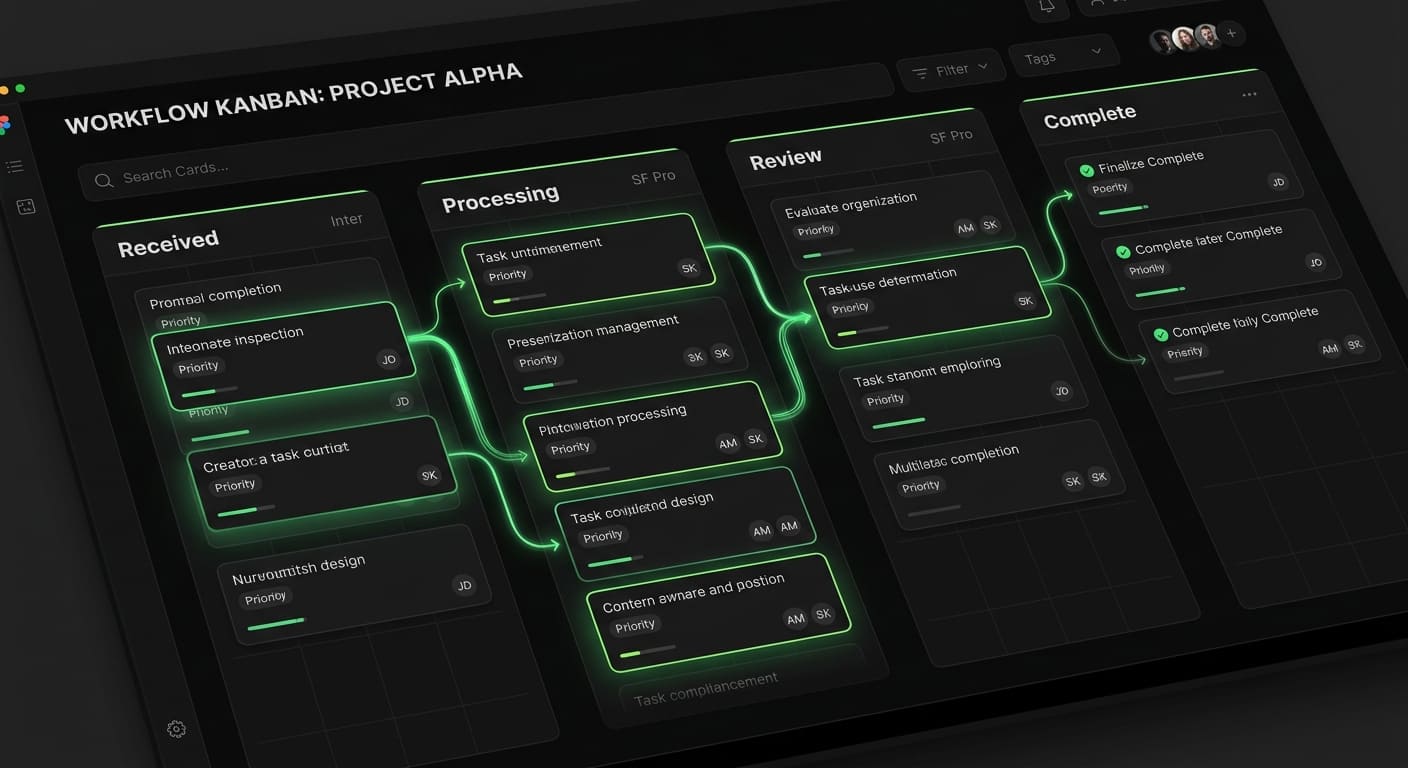 Admin workflow pipeline