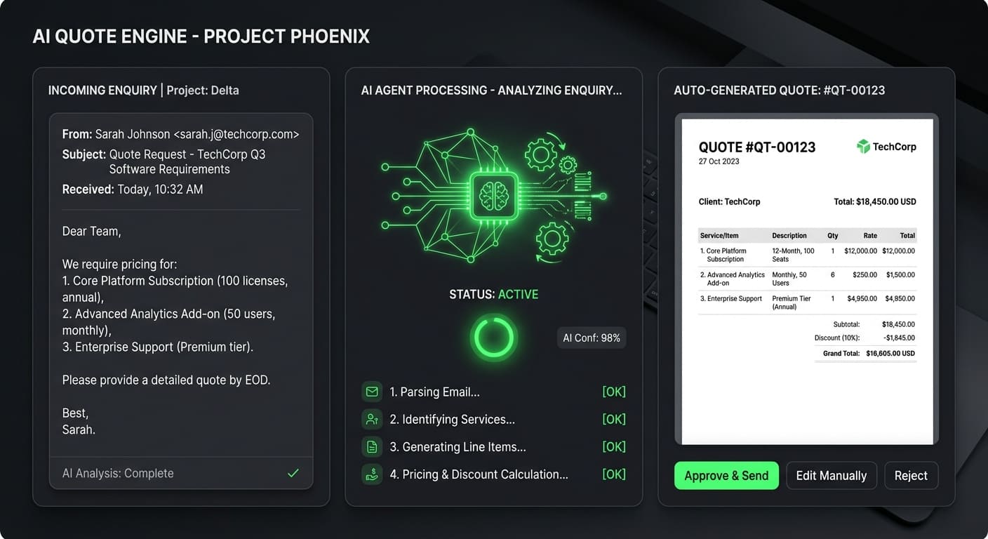 AI quoting automation